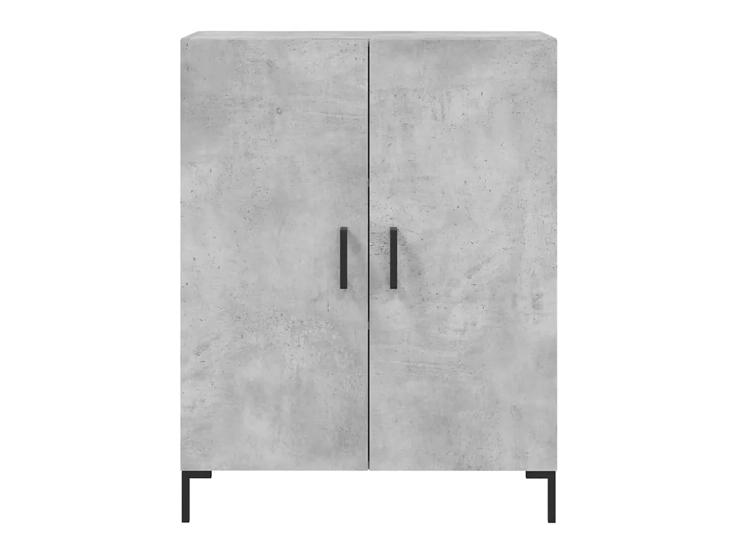 Aparador de madera de ingeniería gris hormigón 69,5x34x90 cm ES24748
