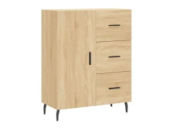 Aparador de madera de ingeniería roble Sonoma 69,5x34x90 cm ES82275