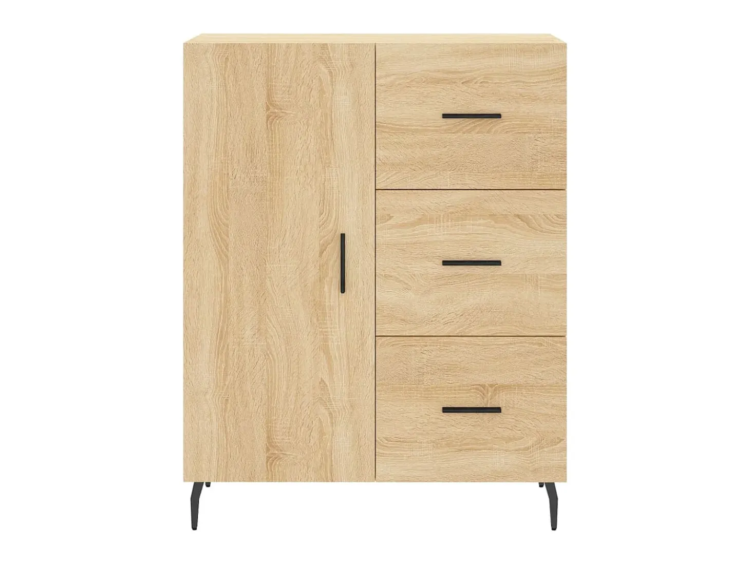 Aparador de madera de ingeniería roble Sonoma 69,5x34x90 cm ES82275