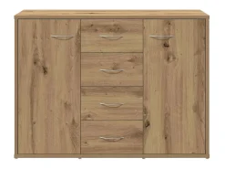 Aparador de madera de ingeniería roble artisan 88x30x64 cm