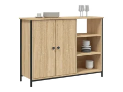 Aparador de madera de ingeniería roble Sonoma 100x33x75 cm