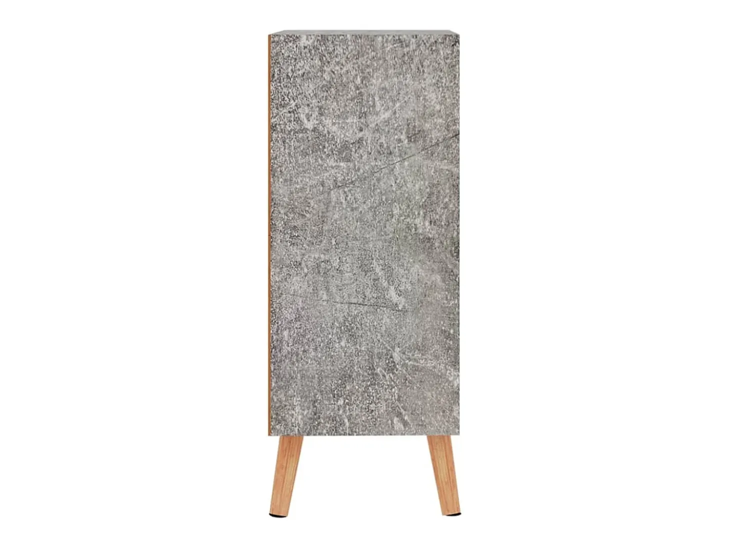 Aparador de madera de ingeniería gris hormigón 60x30x72 cm