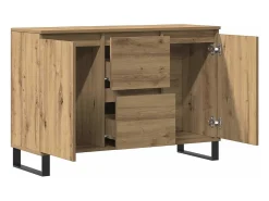 Aparador de madera de ingeniería roble artisan 101,5x35x70 cm
