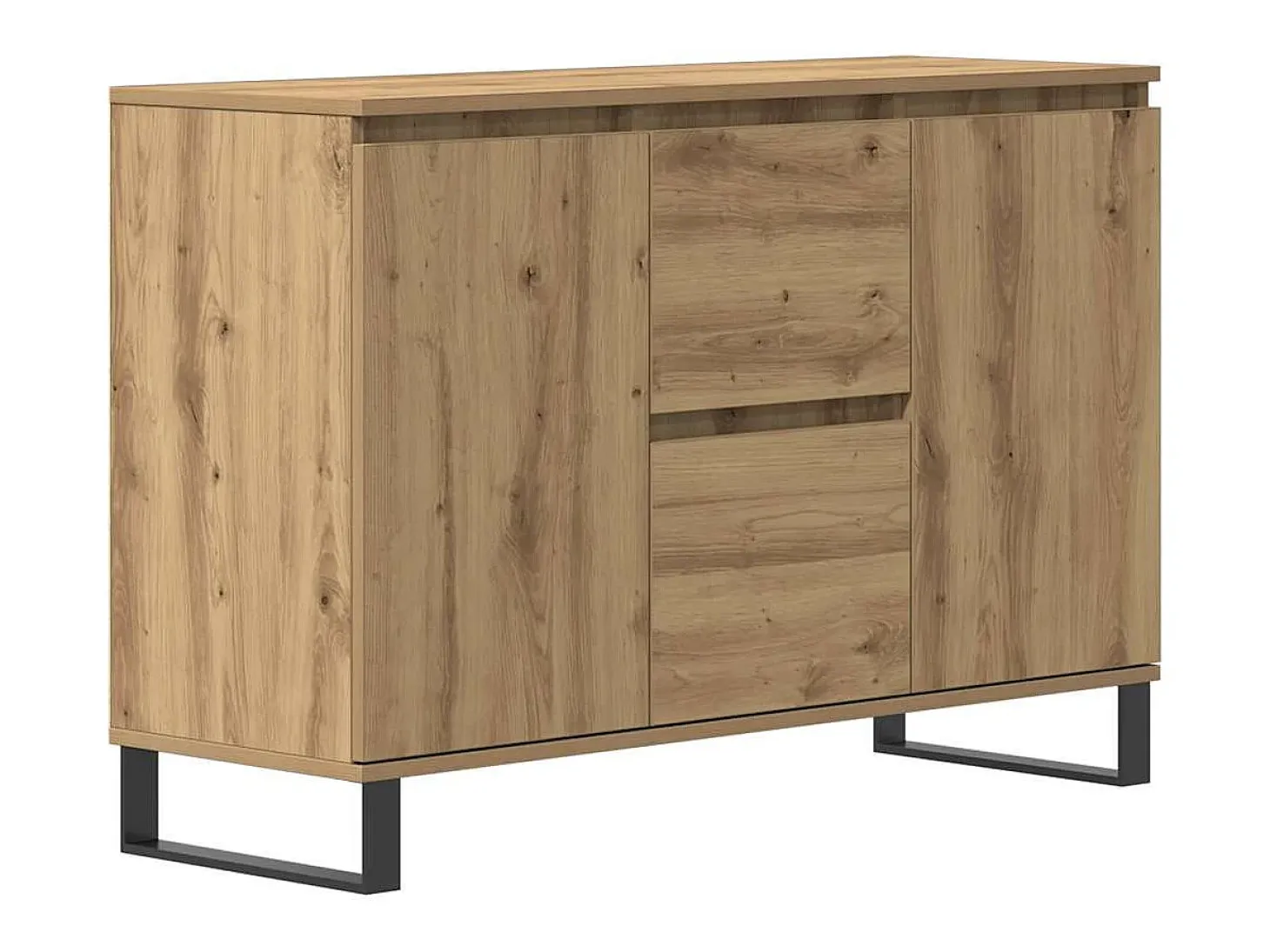 Aparador de madera de ingeniería roble artisan 101,5x35x70 cm