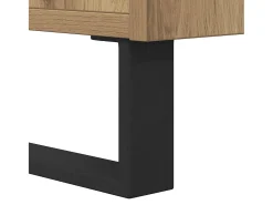 Aparador de madera de ingeniería roble artisan 101,5x35x70 cm