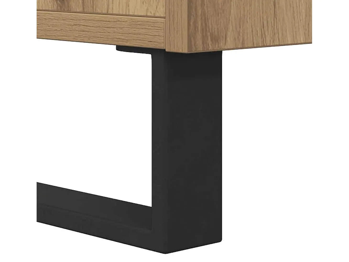 Aparador de madera de ingeniería roble artisan 101,5x35x70 cm