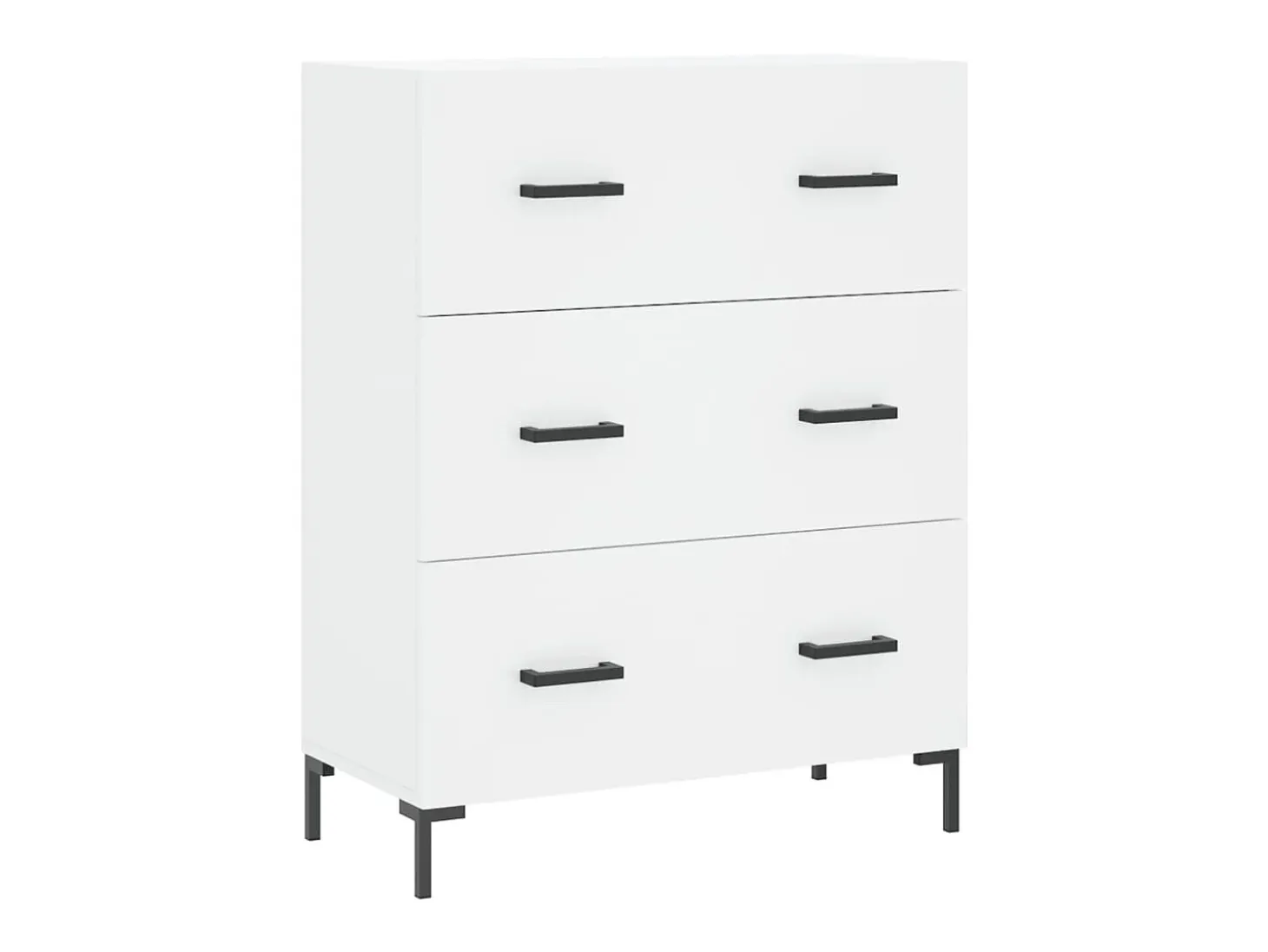Aparador de madera de ingeniería blanco 69,5x34x90 cm ES79032
