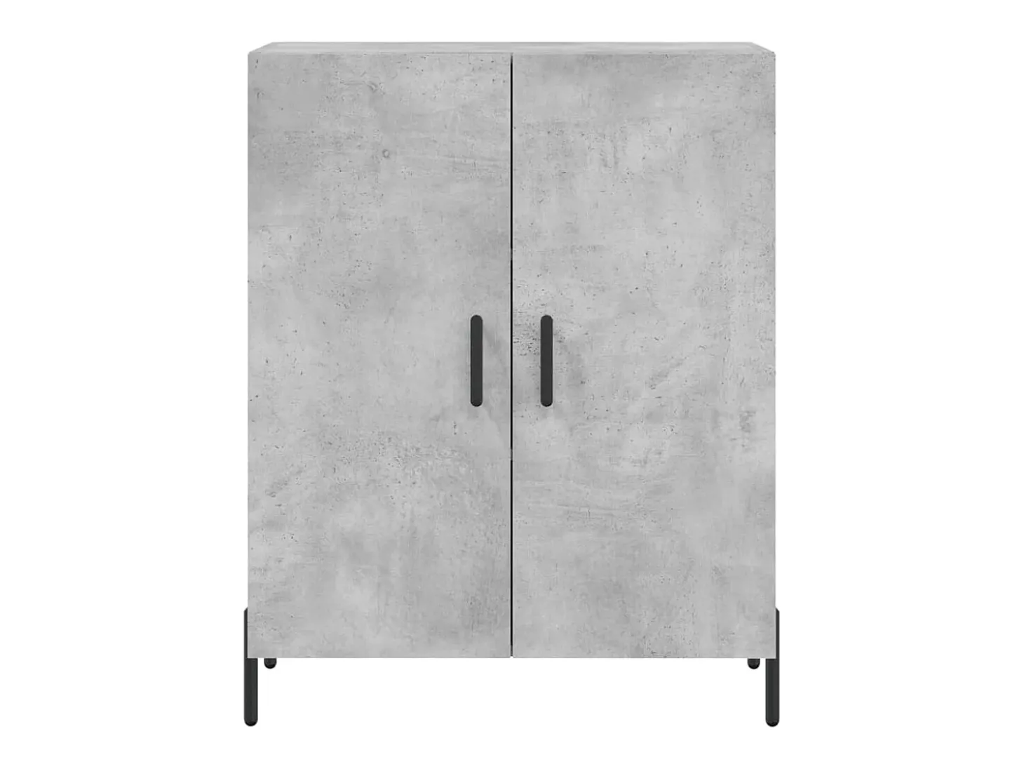 Aparador de madera de ingeniería gris hormigón 69,5x34x90 cm