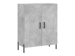 Aparador de madera de ingeniería gris hormigón 69,5x34x90 cm