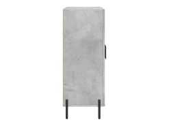 Aparador de madera de ingeniería gris hormigón 69,5x34x90 cm
