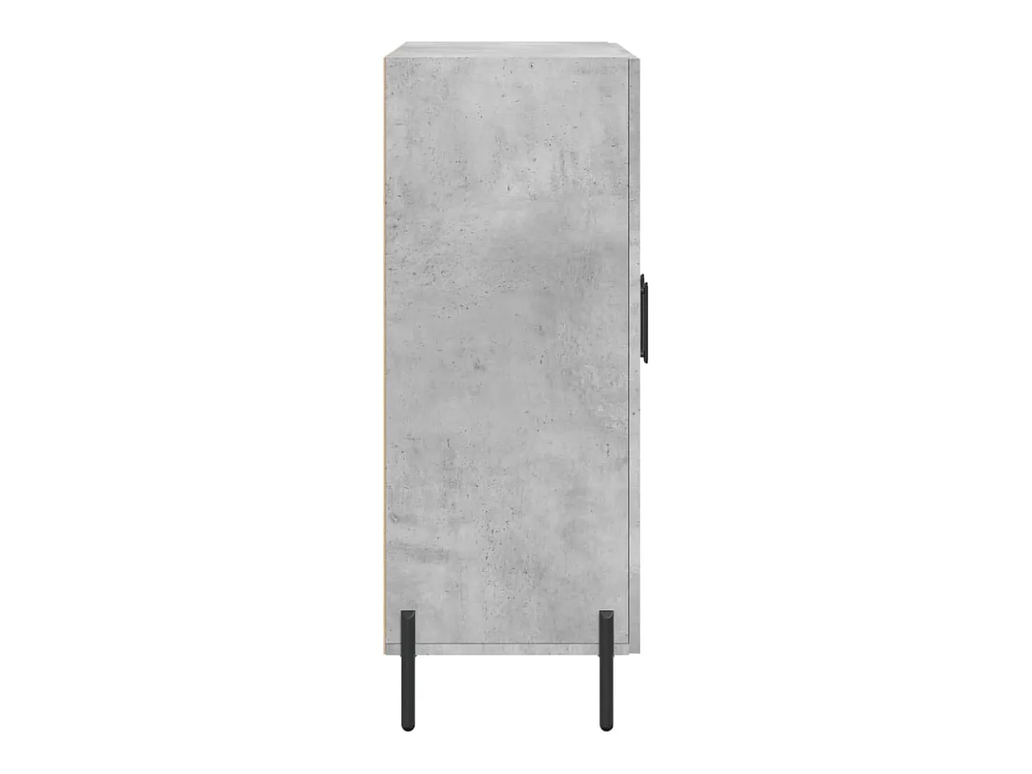 Aparador de madera de ingeniería gris hormigón 69,5x34x90 cm