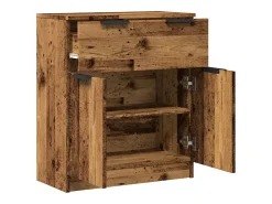 Aparador de madera de ingeniería envejecida 60x30x70 cm