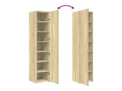 Aparador de madera de ingeniería roble Sonoma 40x42,5x185 cm
