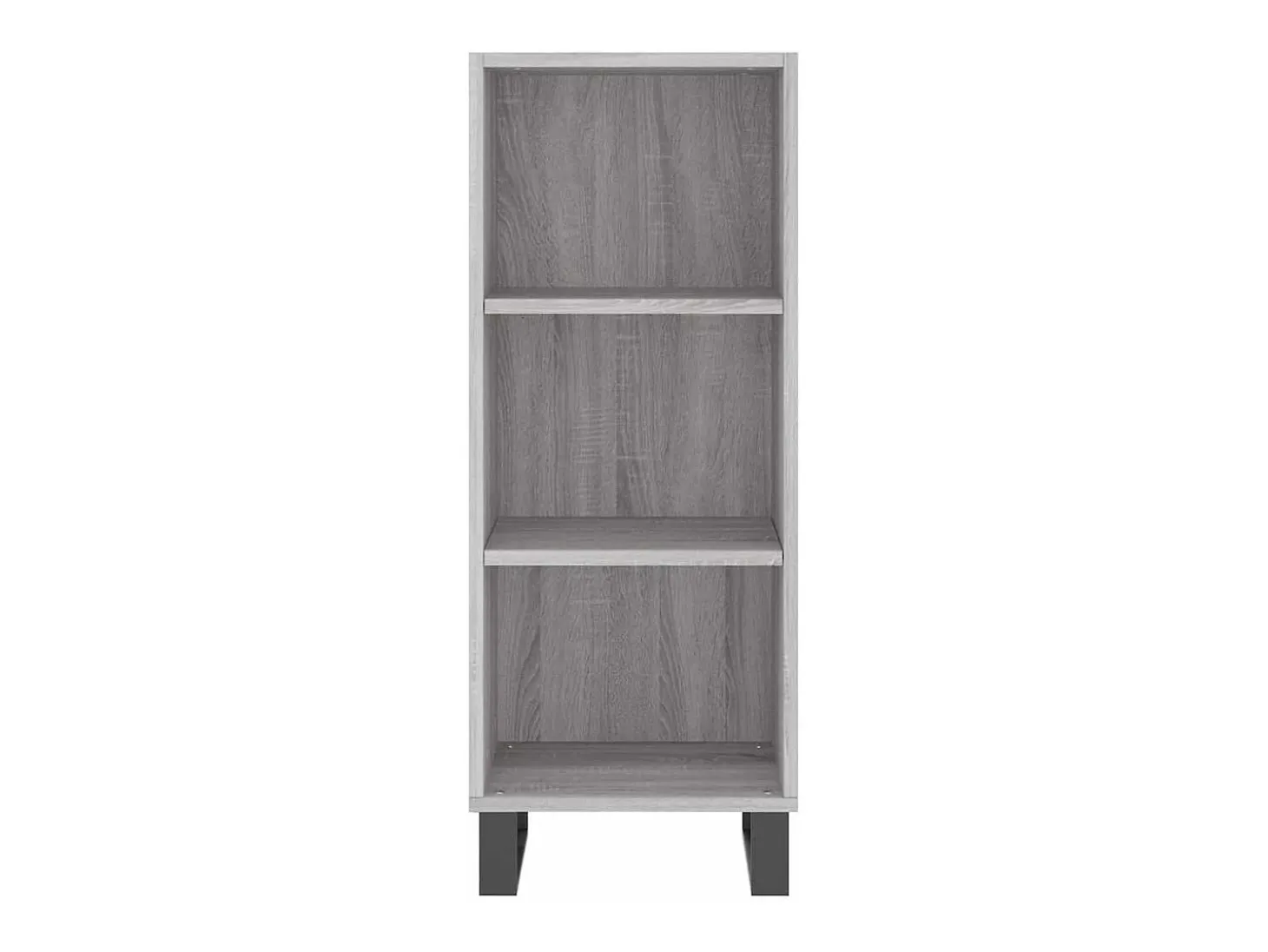 Aparador de madera de ingeniería gris Sonoma 34,5x32,5x90 cm
