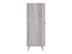 Aparador de madera de ingeniería gris Sonoma 69,5x34x90 cm