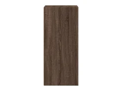 Aparador de madera de ingeniería marrón roble 40x41x93 cm