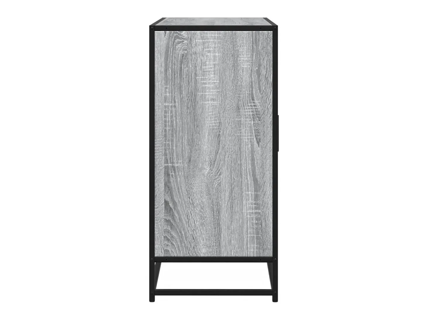 Aparador de madera de ingeniería gris Sonoma 92x35x76 cm