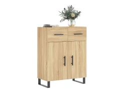 Aparador de madera de ingeniería roble Sonoma 69,5x34x90 cm