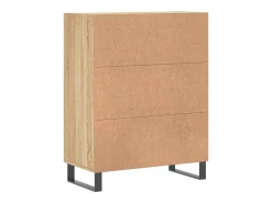 Aparador de madera de ingeniería roble Sonoma 69,5x34x90 cm