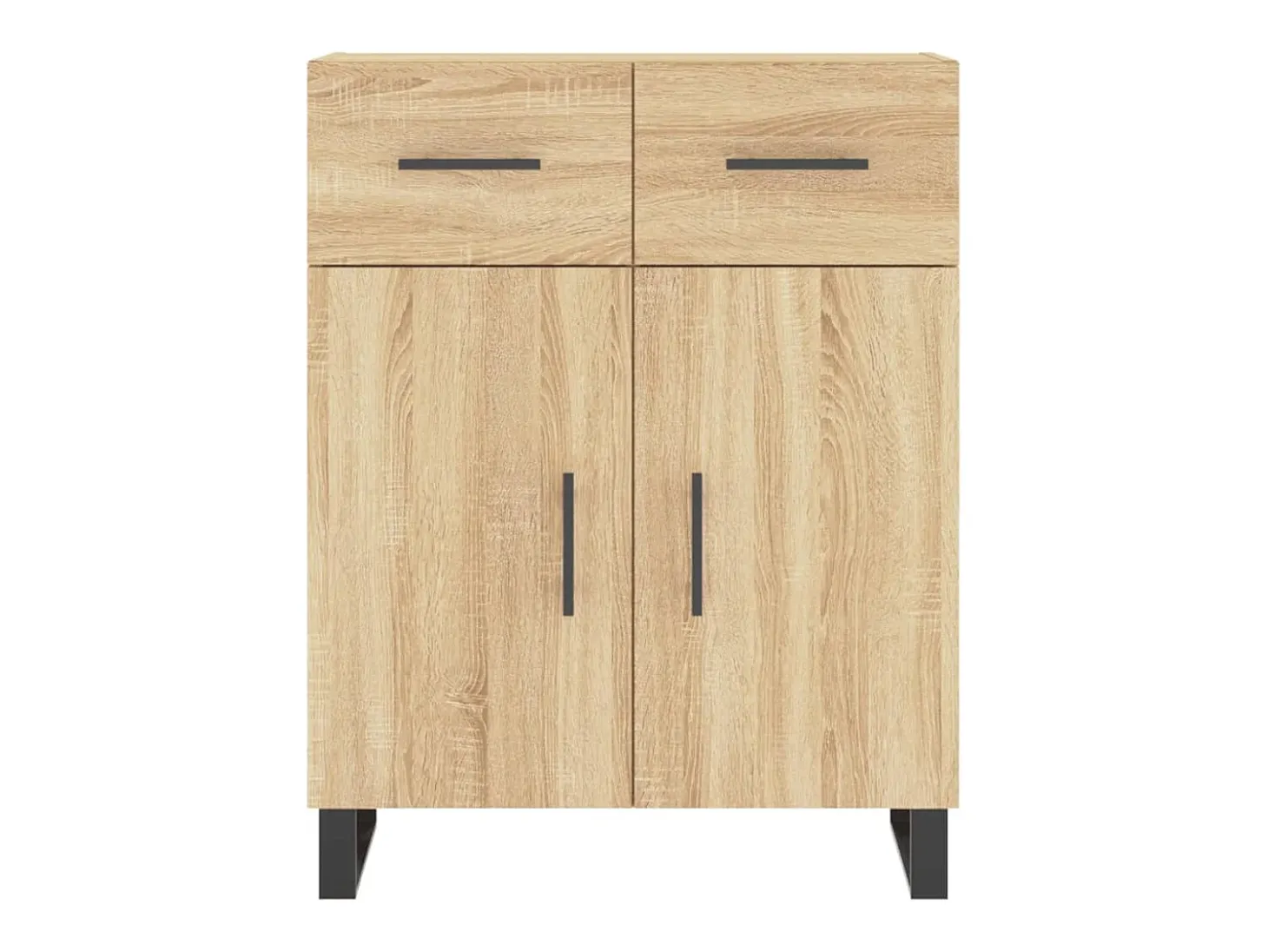 Aparador de madera de ingeniería roble Sonoma 69,5x34x90 cm
