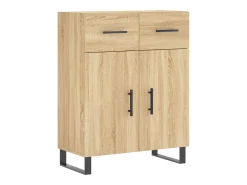 Aparador de madera de ingeniería roble Sonoma 69,5x34x90 cm