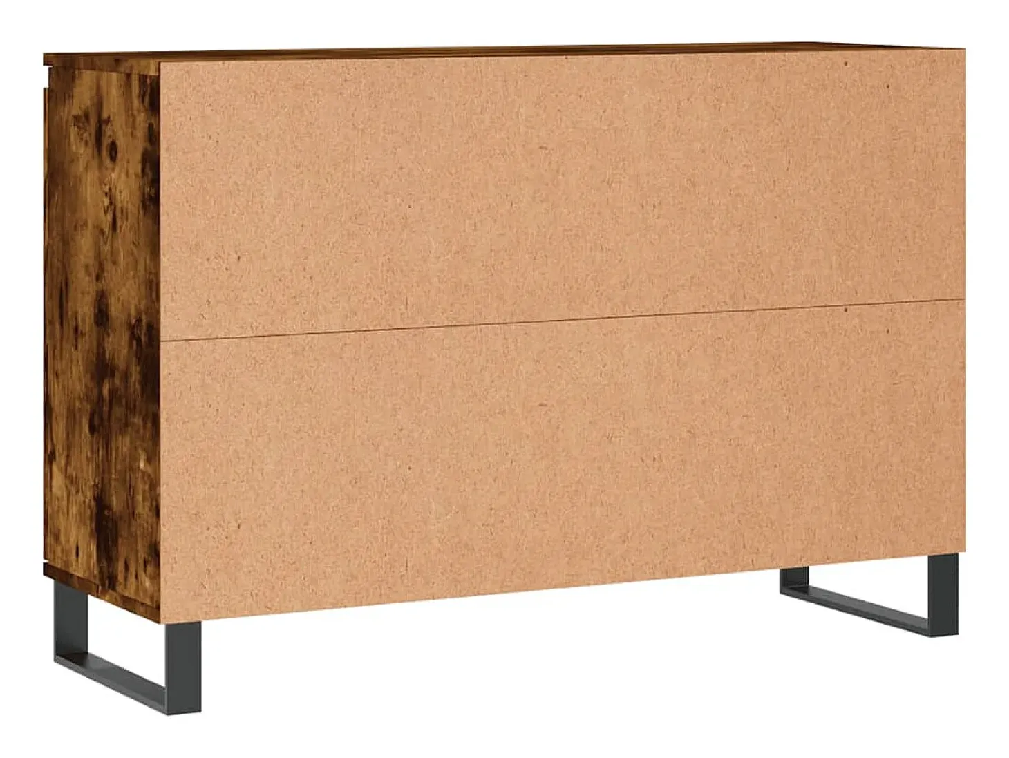 Aparador de madera de ingeniería roble ahumado 104x35x70 cm