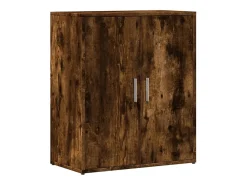 Aparador de madera de ingeniería roble ahumado 60x31x70 cm