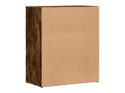 Aparador de madera de ingeniería roble ahumado 60x31x70 cm