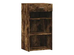 Aparador de madera de ingeniería roble ahumado 50x42,5x93 cm