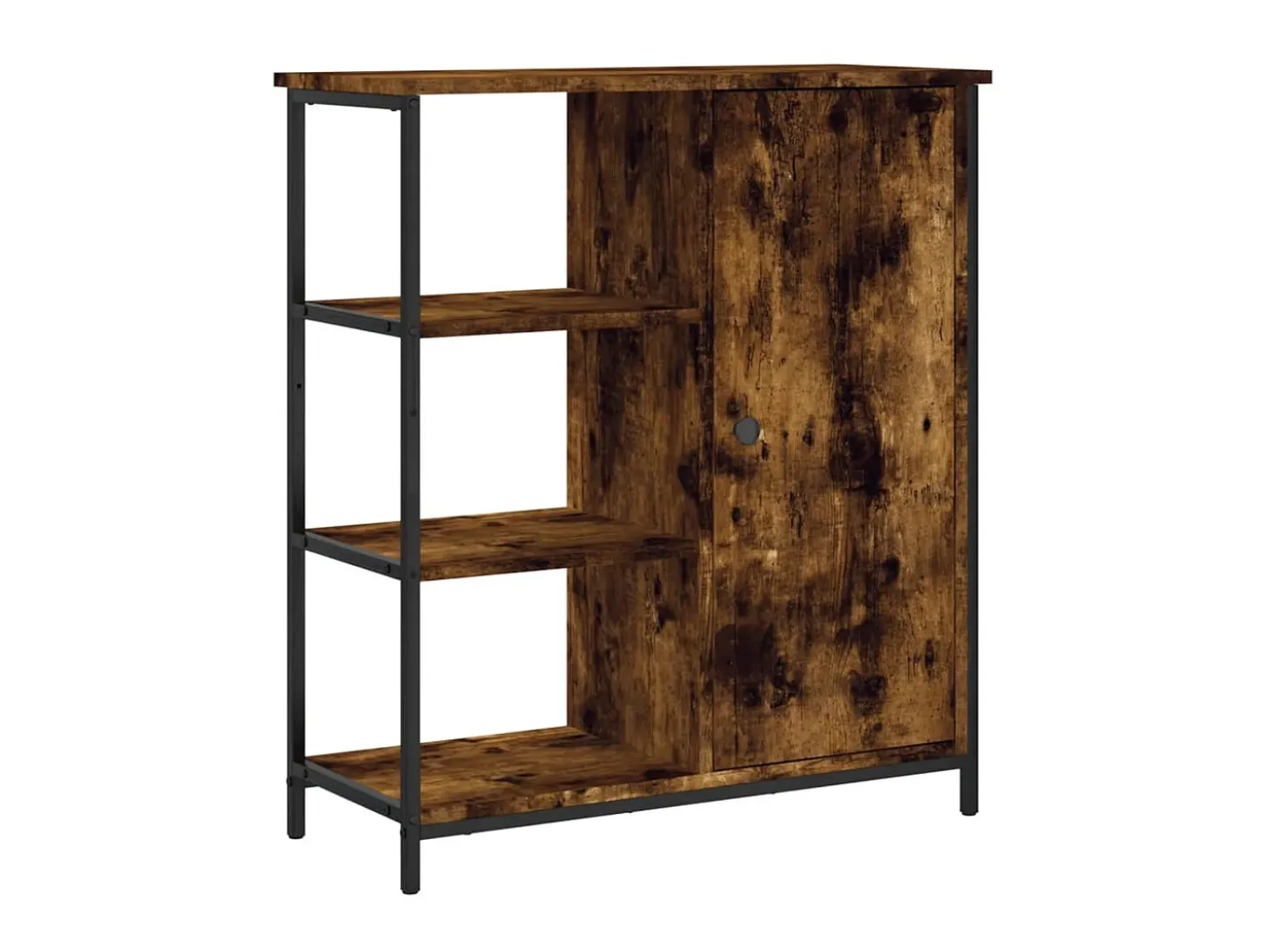 Aparador de madera de ingeniería roble ahumado 70x30x80 cm ES56340