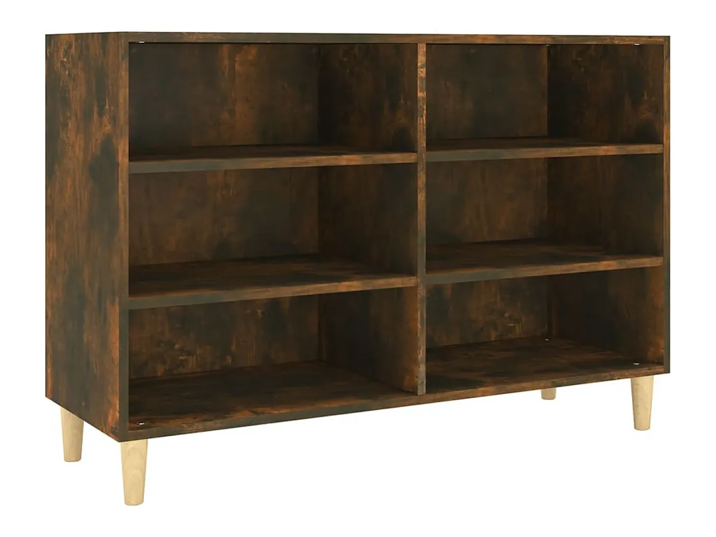 Aparador de madera de ingeniería roble ahumado 103,5x35x70 cm ES85454