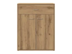 Aparador de madera de ingeniería roble artisan 60x30x75 cm