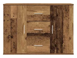 Aparador de madera de ingeniería envejecida 90x29,5x65 cm