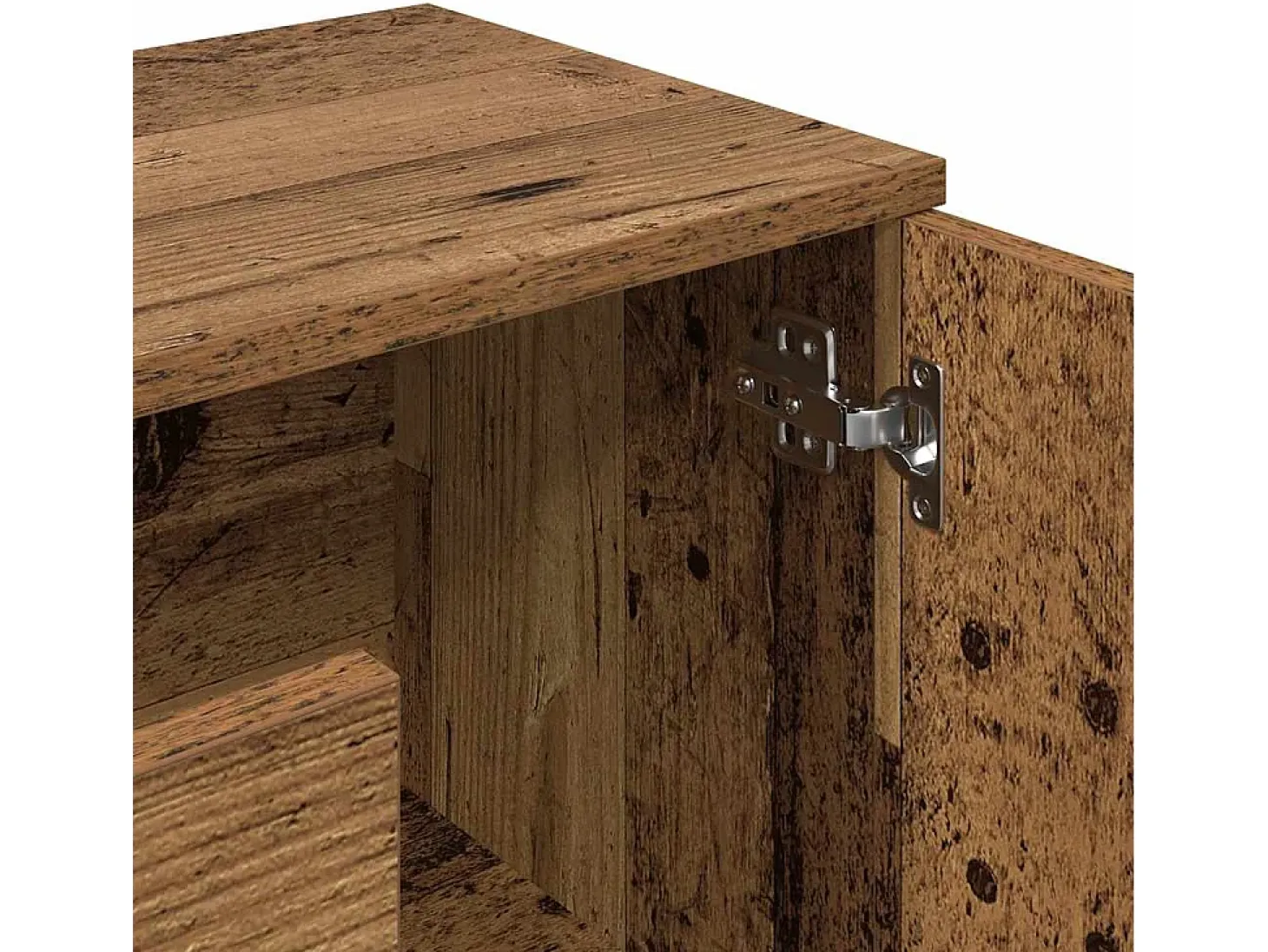 Aparador de madera de ingeniería envejecida 90x29,5x65 cm