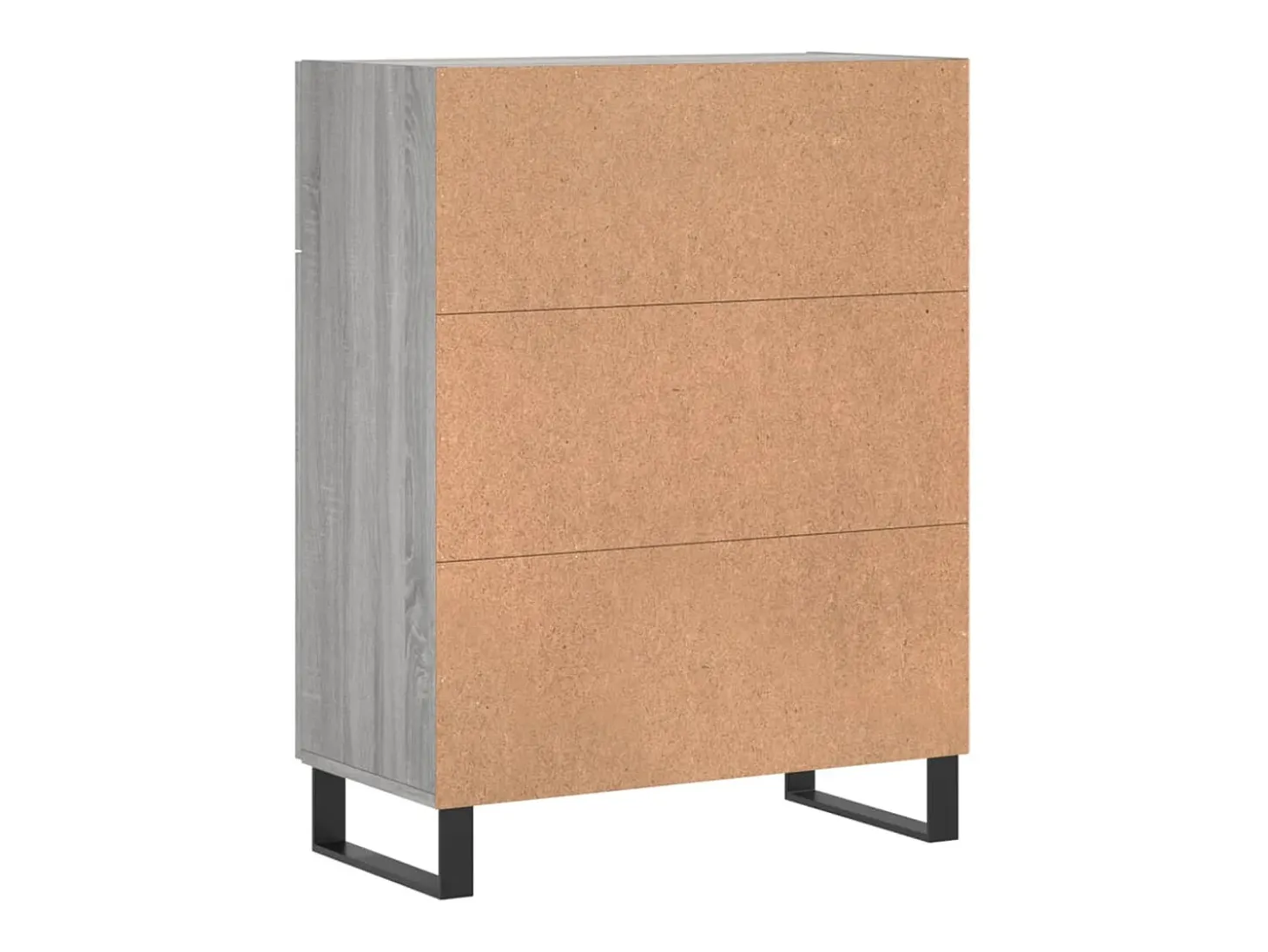 Aparador de madera de ingeniería gris Sonoma 69,5x34x90 cm