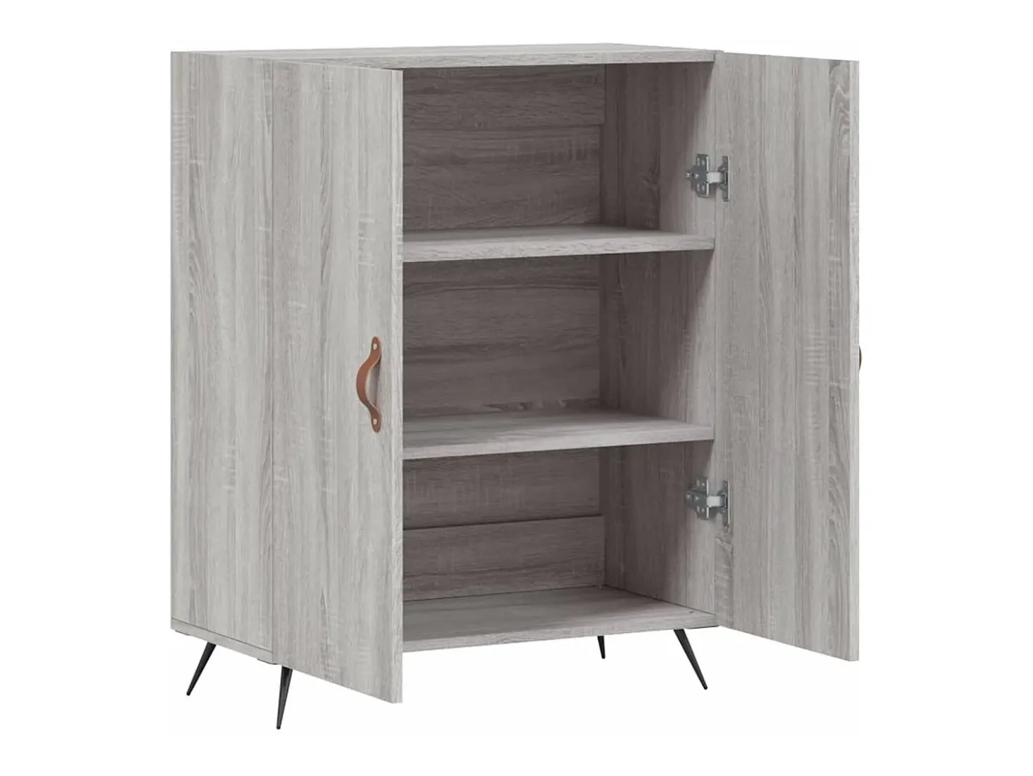 Aparador de madera de ingeniería gris Sonoma 69,5x34x90 cm