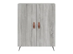 Aparador de madera de ingeniería gris Sonoma 69,5x34x90 cm