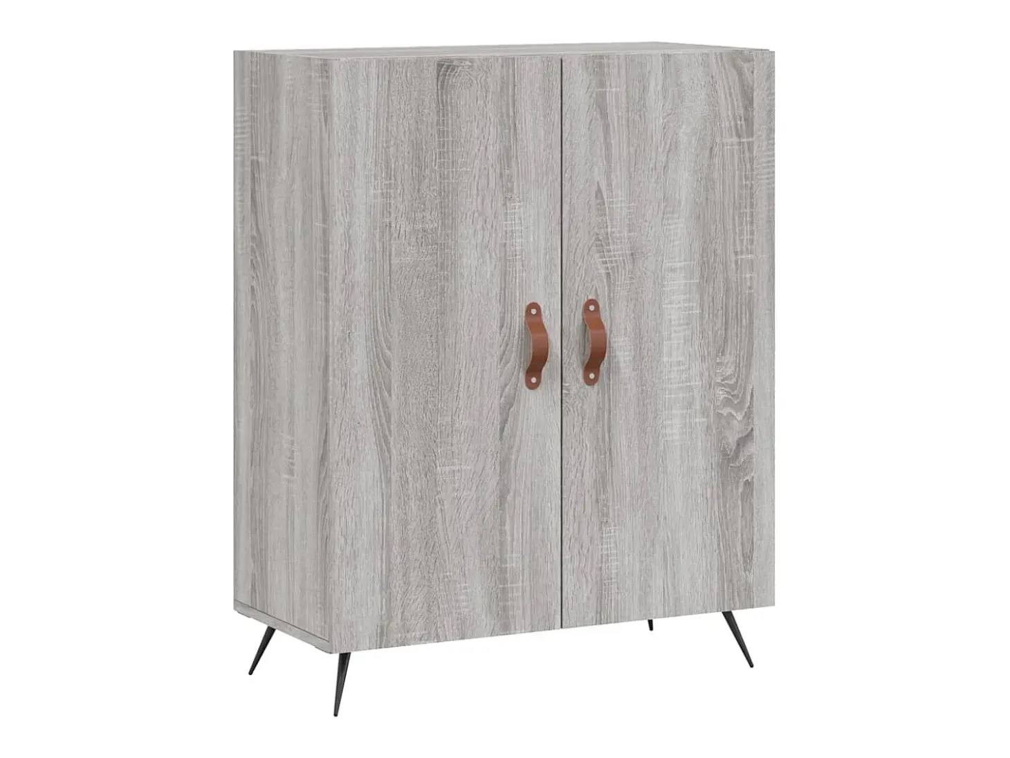 Aparador de madera de ingeniería gris Sonoma 69,5x34x90 cm