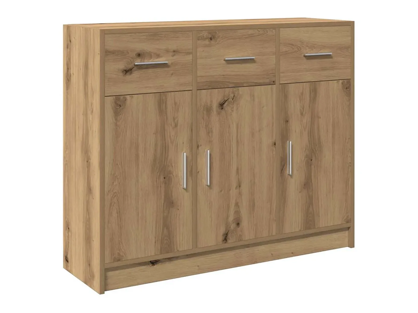 Aparador de madera de ingeniería roble artisan 91x28x75 cm