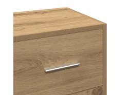 Aparador de madera de ingeniería roble artisan 91x28x75 cm