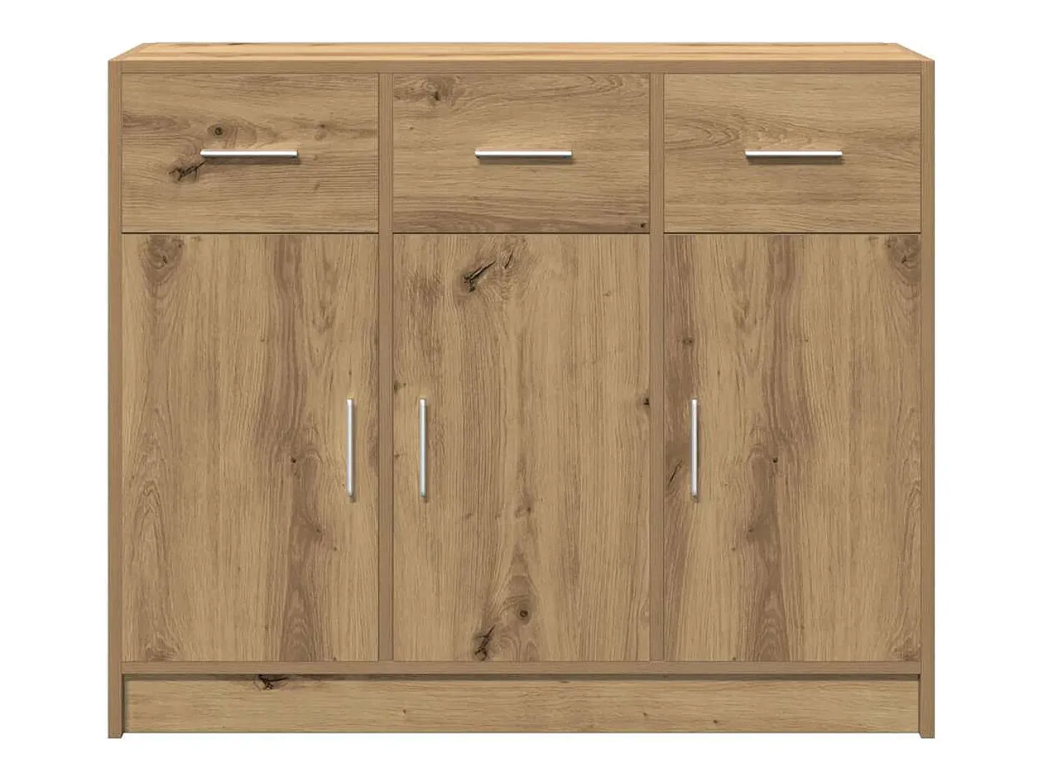 Aparador de madera de ingeniería roble artisan 91x28x75 cm