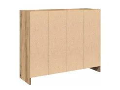 Aparador de madera de ingeniería roble artisan 91x28x75 cm