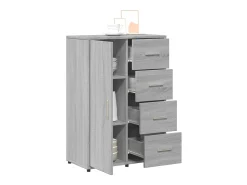 Aparador de madera de ingeniería gris Sonoma 60x31x84 cm