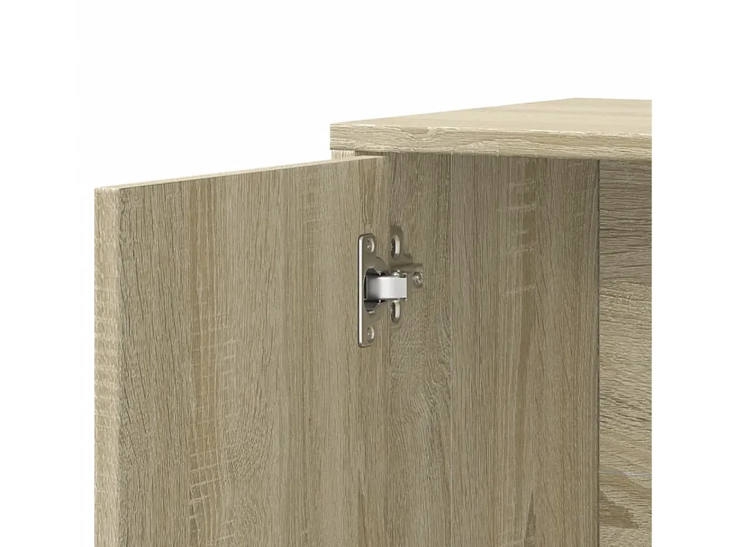 Aparador de madera de ingeniería 2 uds roble Sonoma 60x31x70 cm
