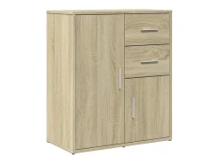 Aparador de madera de ingeniería 2 uds roble Sonoma 60x31x70 cm