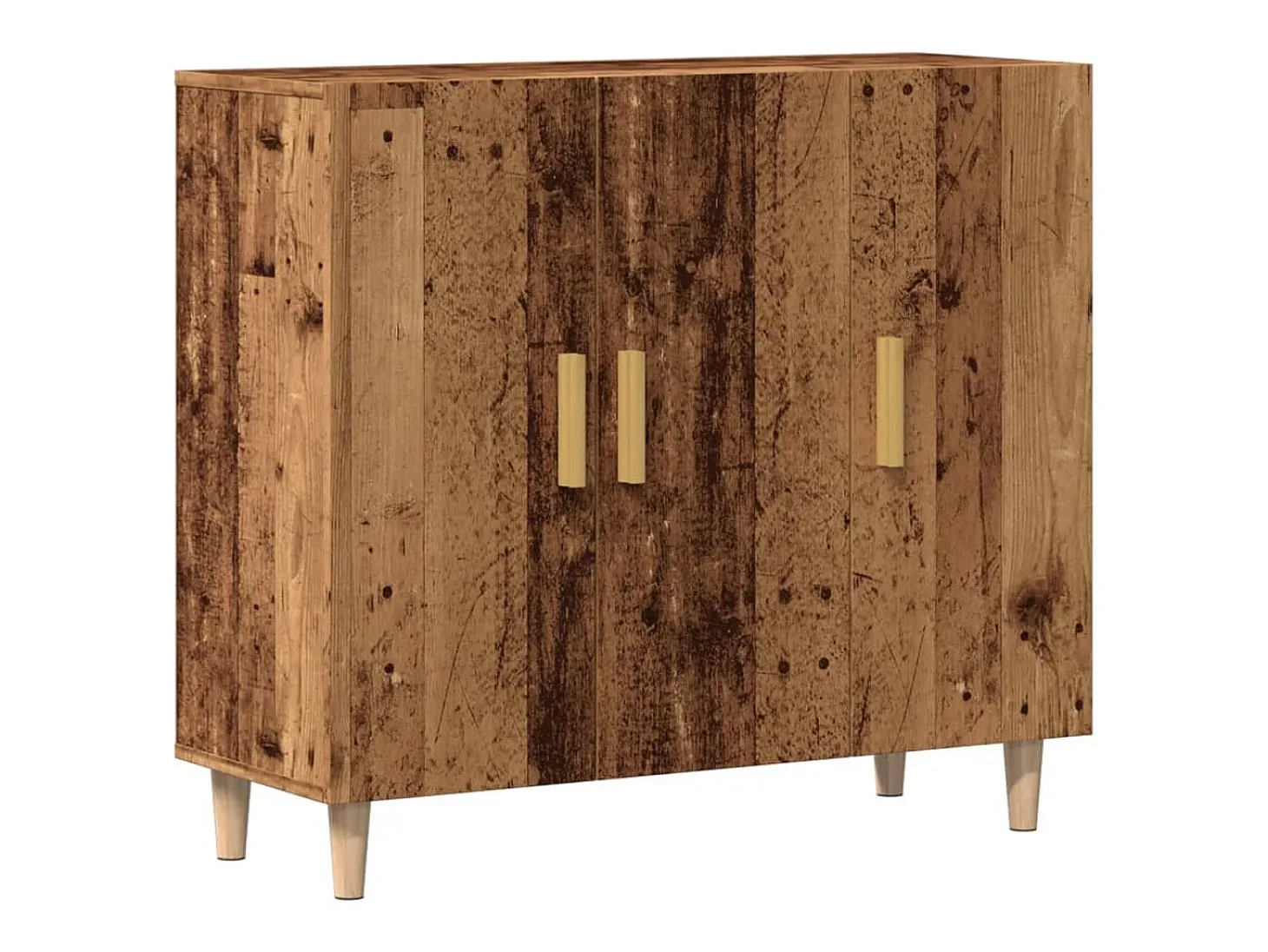 Aparador de madera de ingeniería envejecido 90x34x80 cm