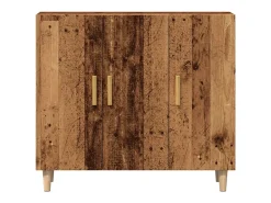 Aparador de madera de ingeniería envejecido 90x34x80 cm