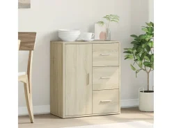 Aparador de madera de ingeniería roble Sonoma 60x31x70 cm ES967344