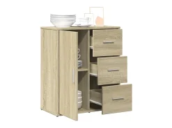 Aparador de madera de ingeniería roble Sonoma 60x31x70 cm ES967344