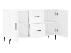 Aparador de madera de ingeniería blanco 100x36x60 cm